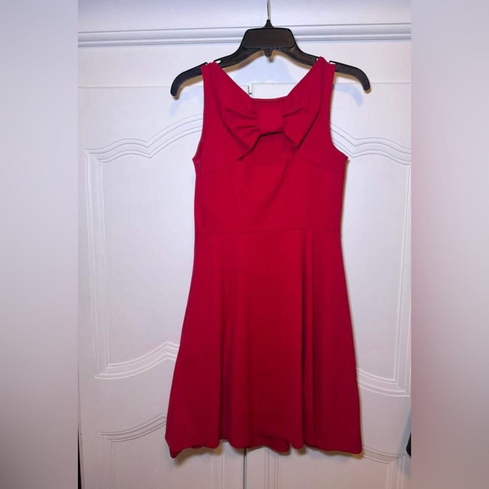 kate spade Red Sleeveless Mini Dress with Back Bow - Size 4
